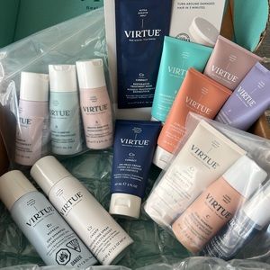 Lot of Virtue Haircare sample/travel size